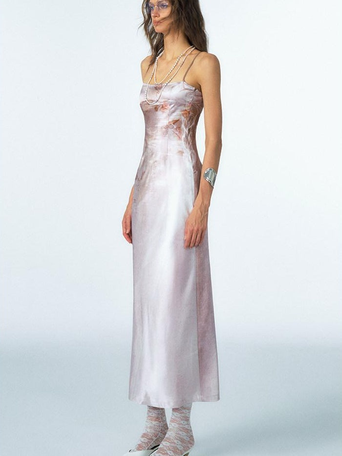 OfAkiva Organza Ombre High Waist Sexy A Line Slip Women Citywalk Maxi Dresses