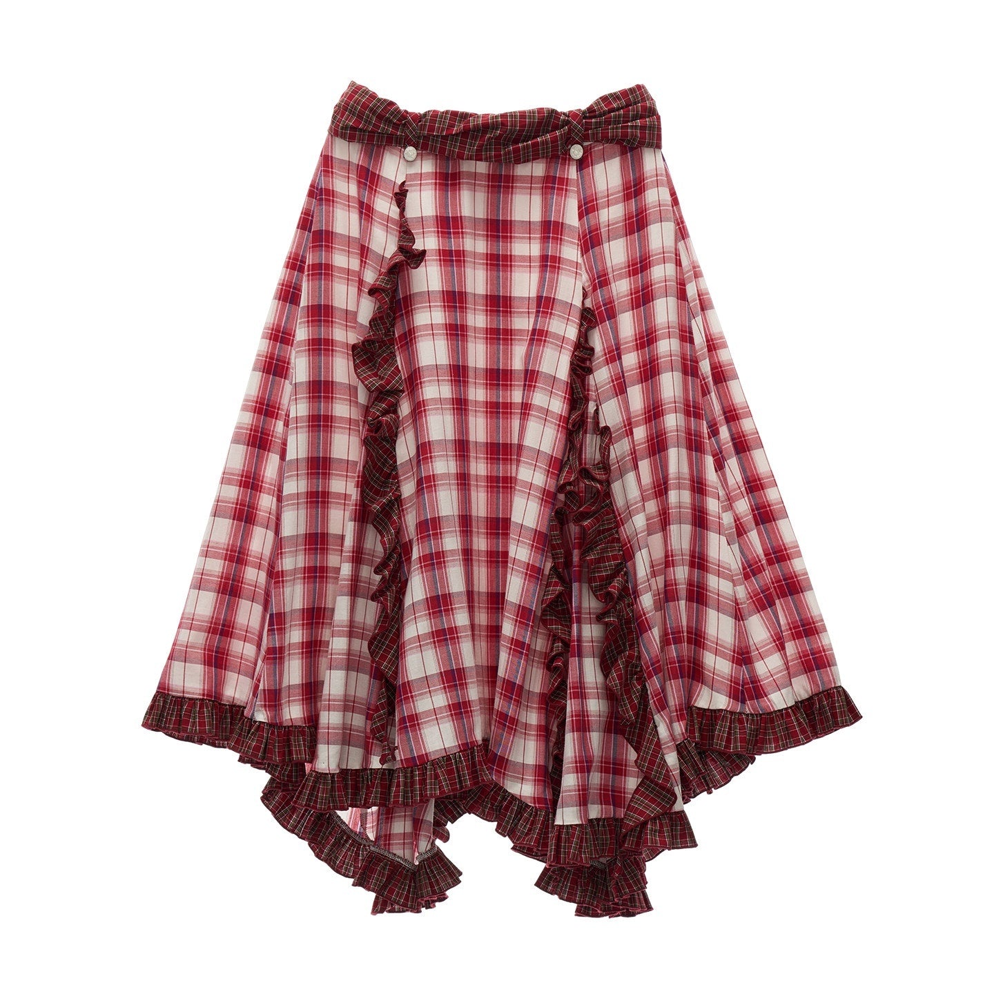 MAMC_Flattering_Mid_Waist_Casual_Asymmetrical_Ruffle_Hem_Women_Red_Blue_Maxi_Skirts_MISSTT