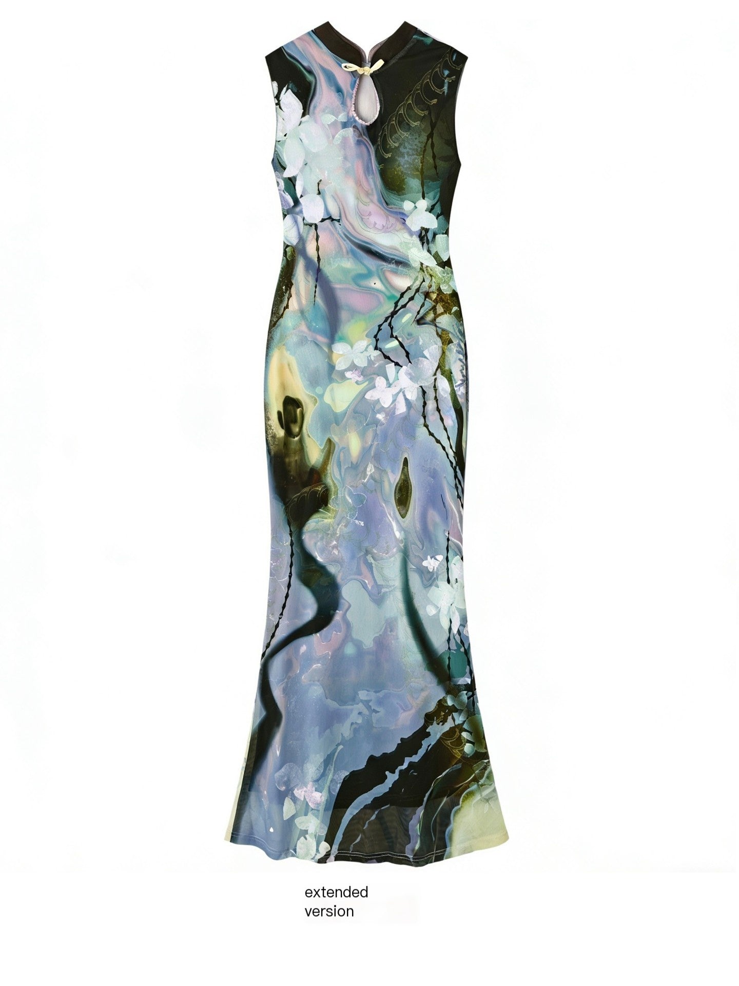 OfAkiva_Printed_High_Waist_Stand_Collar_Sleeveless_Slim_Mermaid_Women_Maxi_Dresses_MISSTT