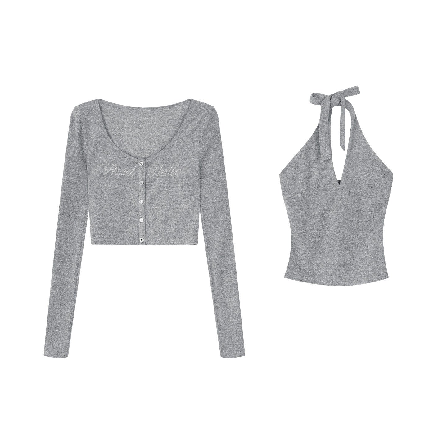 ZERO_Embroidered_Slim_V-neck_Vest_Cardigan_Three_Piece_Viscose_Women_Top_&_Pants_Sets_MISSTT