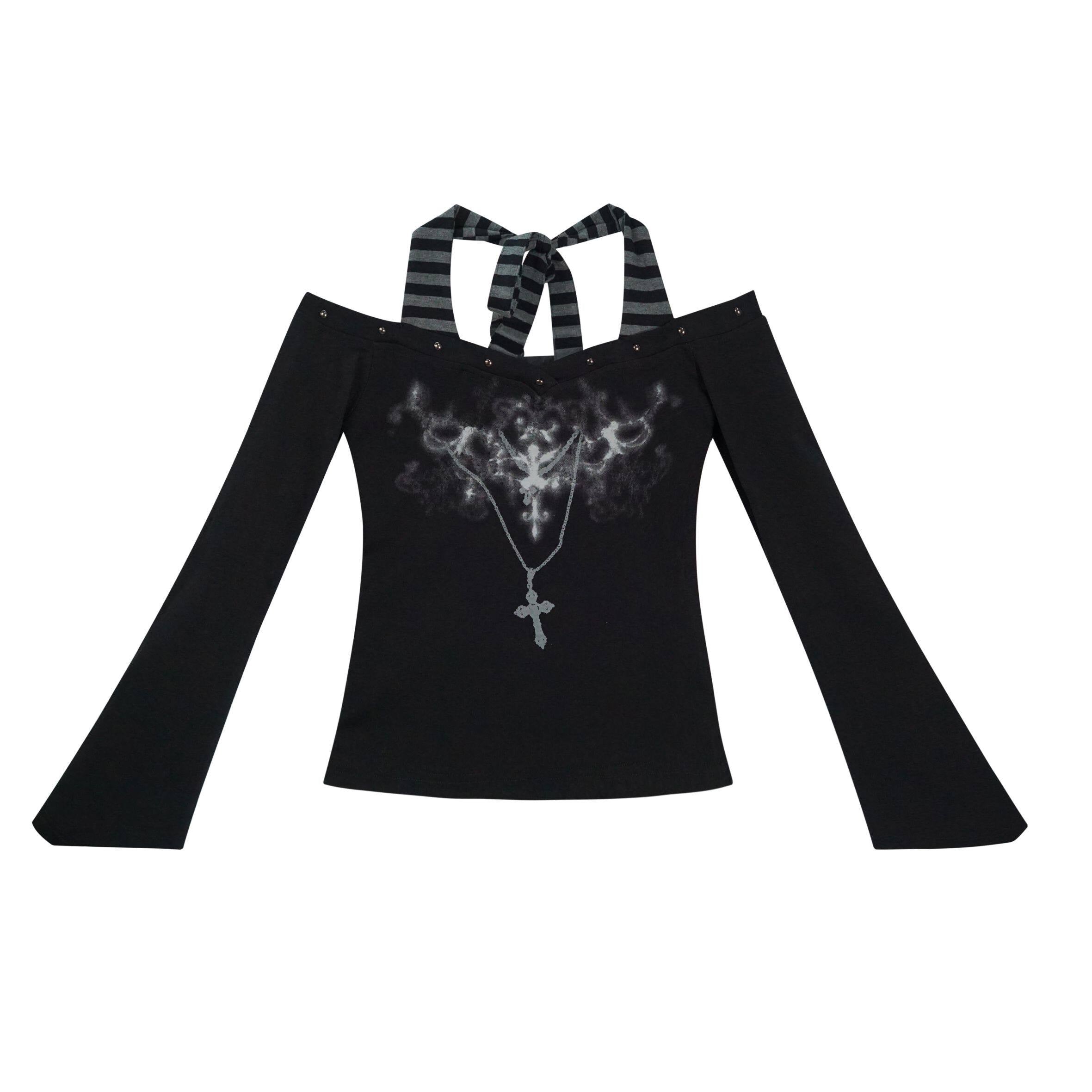 Cest_Nous_Printed_Slim_Street_Punk_Long_Sleeve_Straight_Neck_Women_Haltercroptops_MISSTT