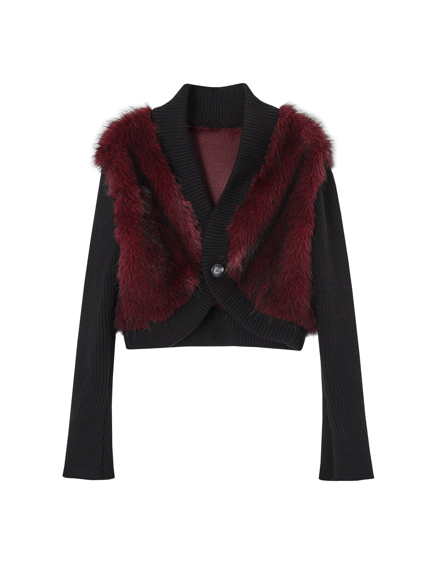 OfAkiva_Contrast_Patchwork_V-neck_Cropped_Slim_Fit_Long_Sleeve_Women_Knit_Cardigans_MISSTT