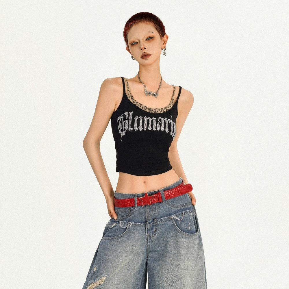 Nico_Molly_Padded_Streetwear_Slim_Spaghetti_Strap_Women_Yoga_Letter_Print_Black_Camisoles_MISSTT