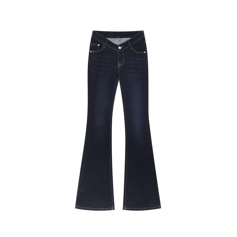 ZERO_Washed_Casual_Slim_Low_Rise_Denim_No_Stretch_Women_Blue_Flared_Jeans_MISSTT