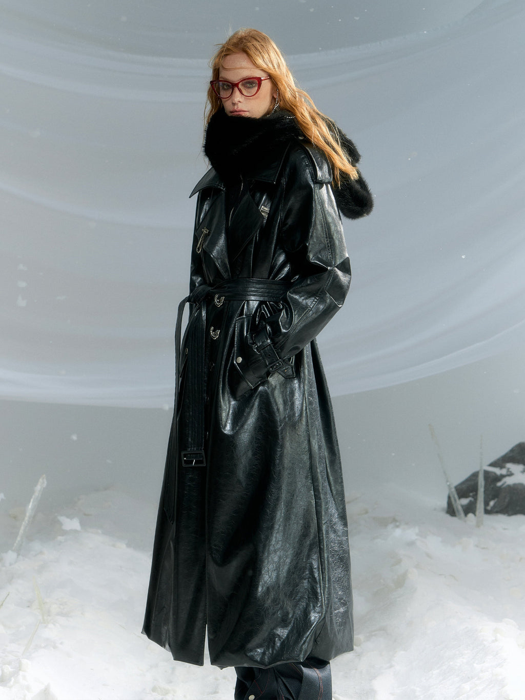 OfAkiva_Thick_Faux_Leather_Slim_Fit_Blazer_Collar_Pocket_Midlength_Women_Long_Coats_MISSTT