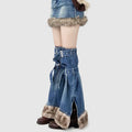 REDDACHIC_American_Vintage_High_Waist_Bodycon_Street_Women'S_Plush_Denim_Mini_Skirts_MISSTT