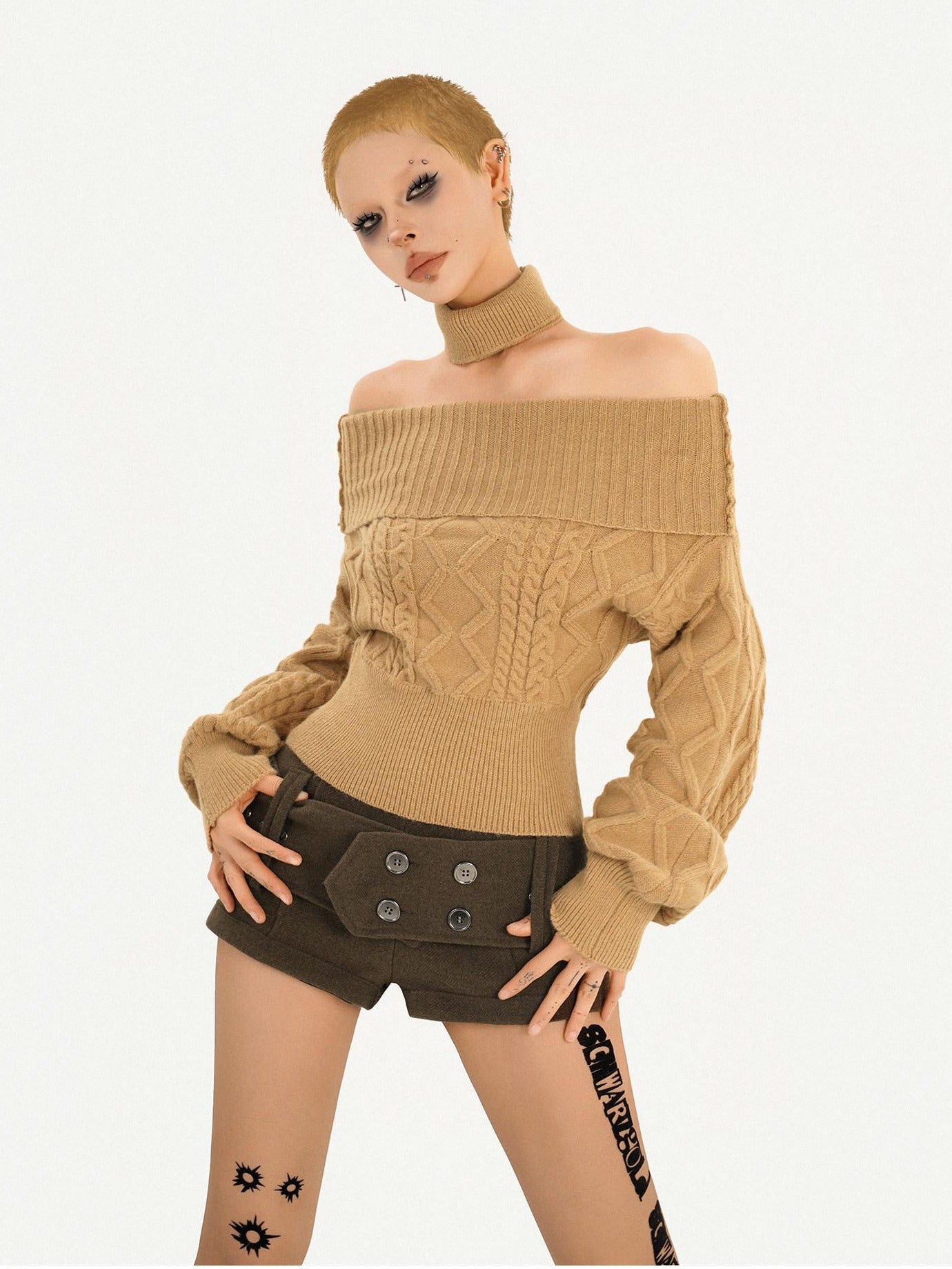 Nico Molly Vintage Thick Straight Cut Natural Waist Women Daily Black Brown Mini Shorts