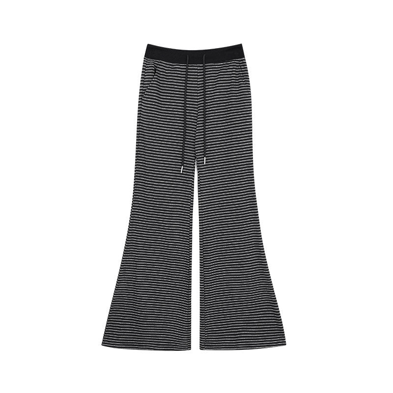 ZERO_Soft_Cotton_Striped_Crop_Long_Sleeve_Casual_Women_Lounge_Top_&_Pants_Sets_MISSTT