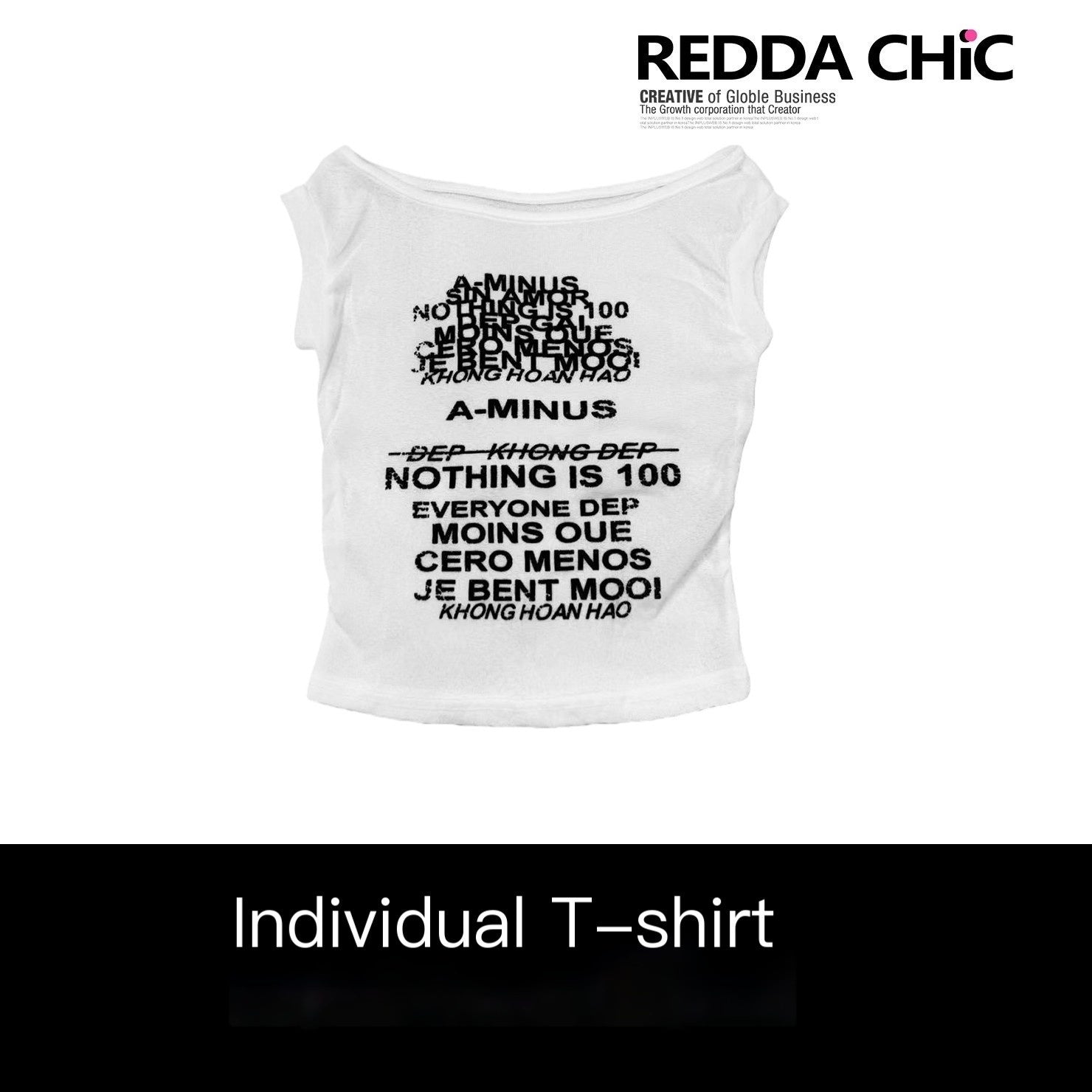 REDDACHIC_Retro_Letter_Print_One_Shoulder_Slim_Women'S_Mesh_Cropped_Short_Sleeve_T-Shirts_MISSTT