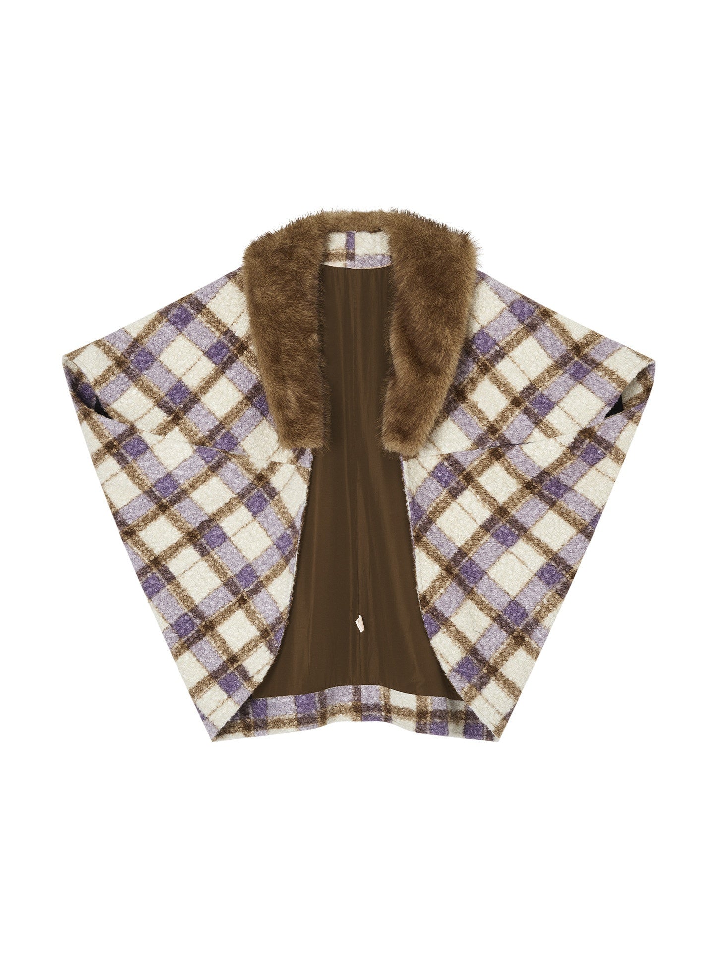 OfAkiva_Cozy_Thick_Vintage_Cape_Silhouette_V-neck_Mid_Length_Plaid_Women_Jackets_MISSTT