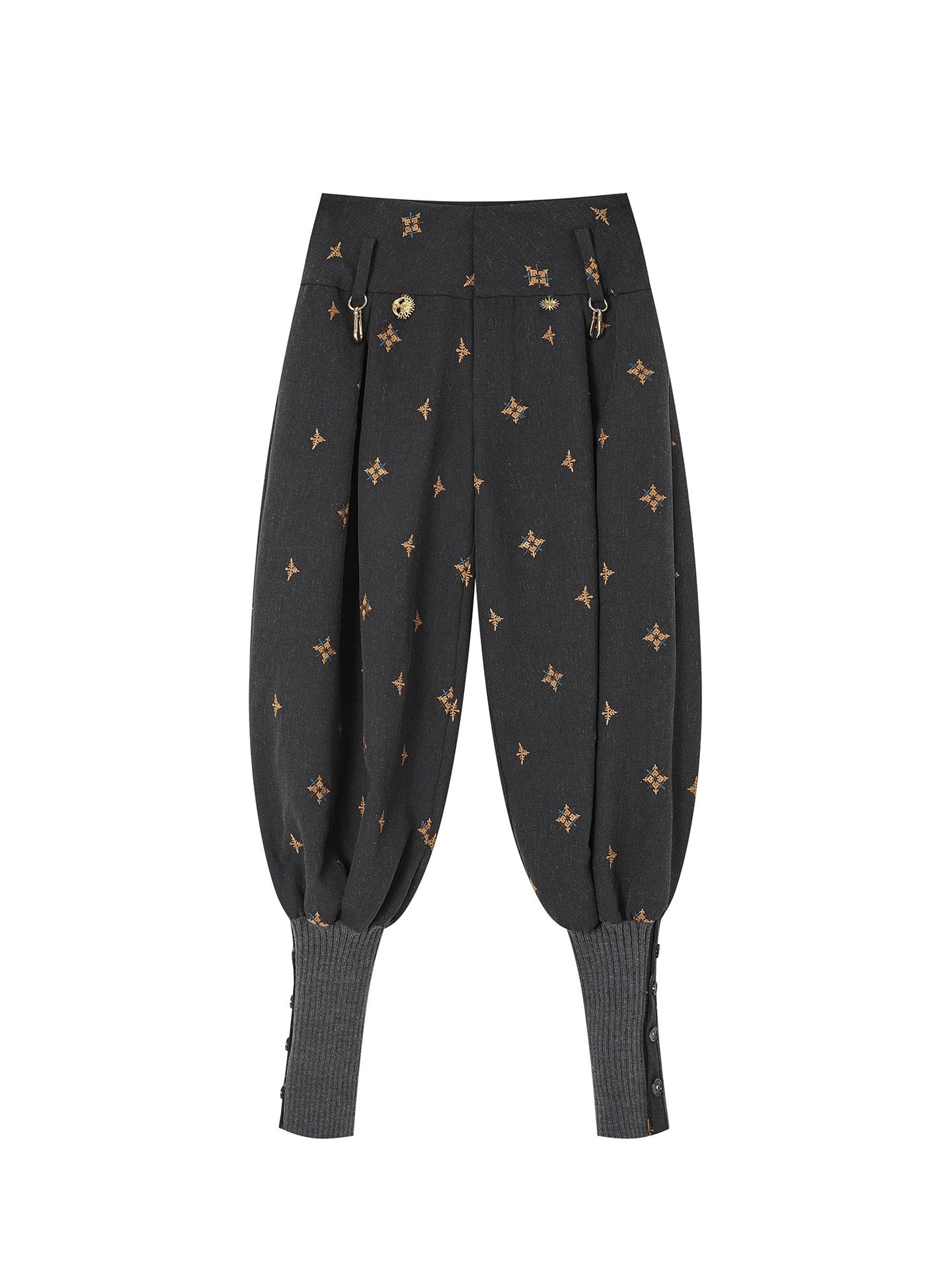 OfAkiva_High_Waist_Patchwork_Print_Vintage_Lantern_Women_Casual_Wide_Leg_Pants_MISSTT