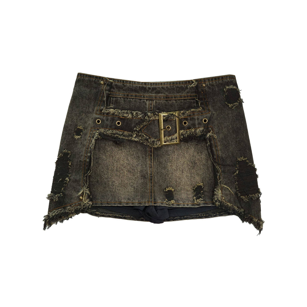 Cest_Nous_Vintage_Distressed_Denim_Patchwork_A_Line_Mid_Waist_Slim_Women_Miniskirts_MISSTT