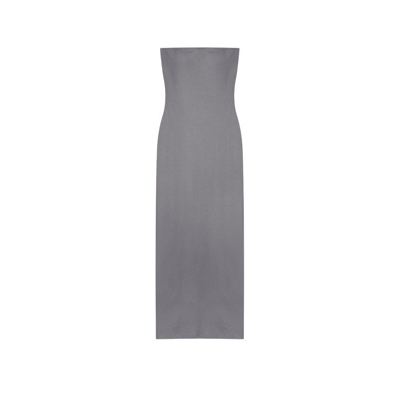 ZERO_Viscose_Knit_Sleeveless_Pencil_Natural_Waist_Casual_Women_Pullover_Maxi_Dresses_MISSTT