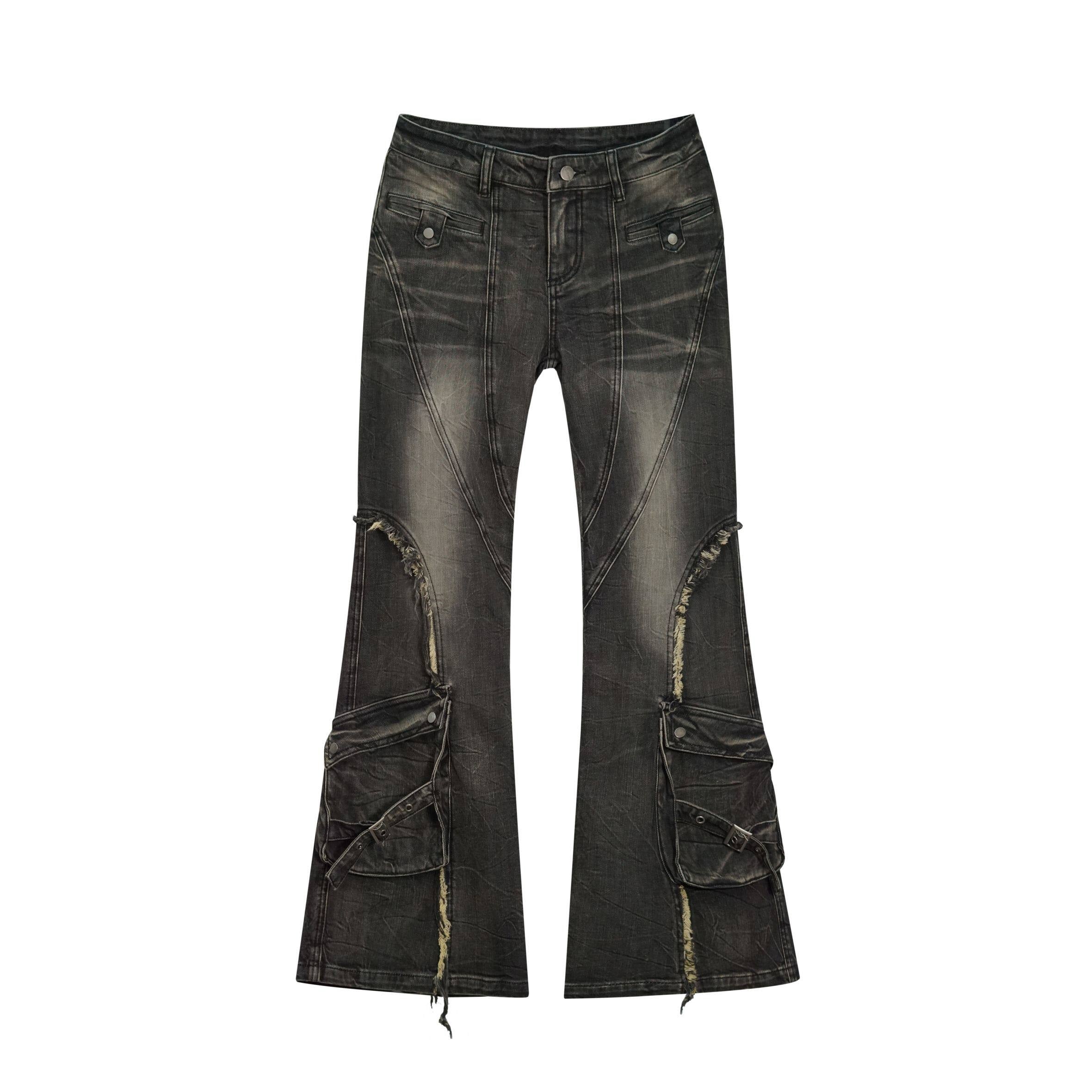 Cest_Nous_Distressed_Low_Rise_Wide_Leg_Casual_Women_Denim_Washed_Blue_Black_Flaredjeans_MISSTT