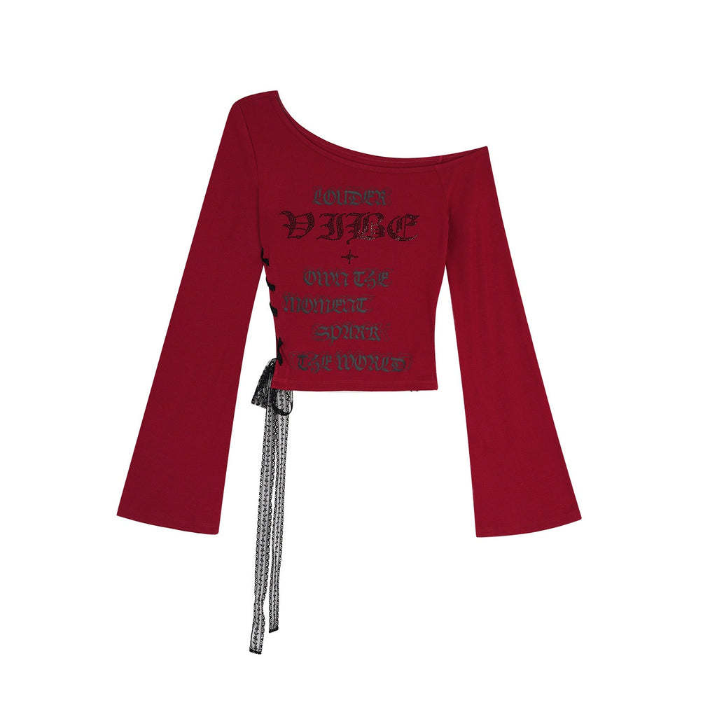 ZERO_Wild_Print_Red_Slim_Street_Asymmetrical_Neck_Women_Viscose_Long_Sleeve_Crop_Tops_MISSTT