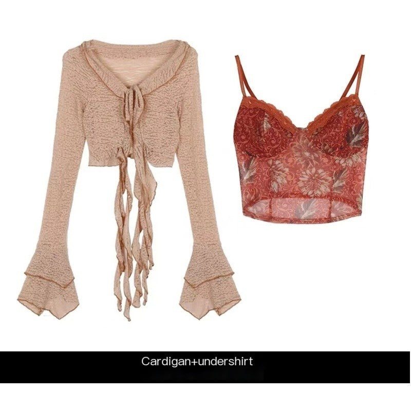 REDDACHIC_Crochet_Lace_Tassel_Asymmetric_V-neck_Tie_Women'S_Polyester_Cardigans_MISSTT