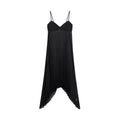 ZERO_Soft_Pleated_Street_A_Line_Cami_Strap_V-neck_Women_Polyester_Black_Midi_Dresses_MISSTT