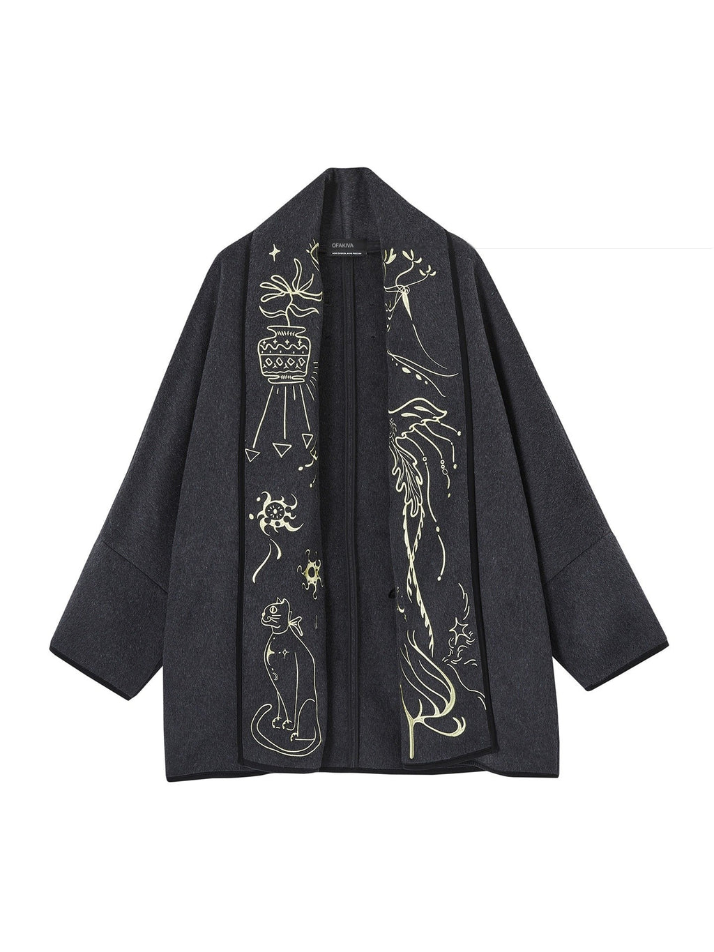 OfAkiva_Double_Faced_Wool_Slim_Tie_Embroidered_Commuter_Men_V-neck_Midlength_Jackets_MISSTT